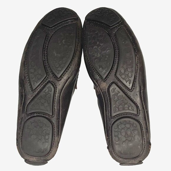 COACH Neal Brown M sz 7/W sz 9  Nappa Leather Penny Loafers Mocs Shoes Slip on main image 12